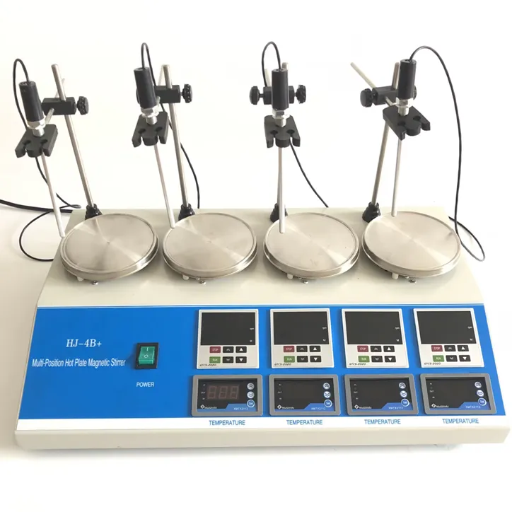 Μαγνητικός αναδευτήρας πολλαπλών θέσεων με θερμαινόμενη πλάκα